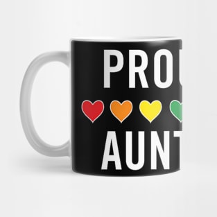 Lgbt Ally Proud Auntie Lgbtq Gay Pride Aunt Rainbow Mug